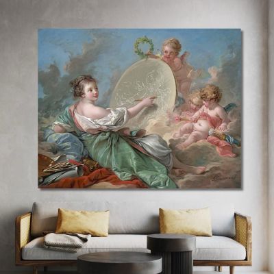 Allegory Of Painting François Boucher fbc8 canvas print 