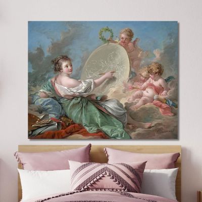 Allegory Of Painting François Boucher fbc8 canvas print 