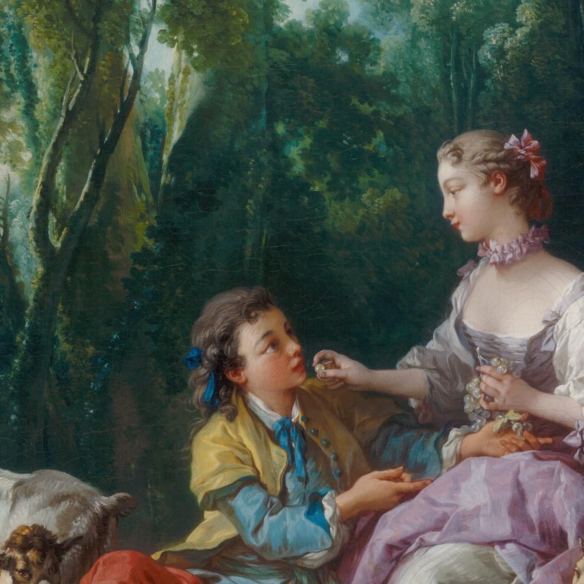 Are They Thinking About Grape François Boucher fbc13 canvas print