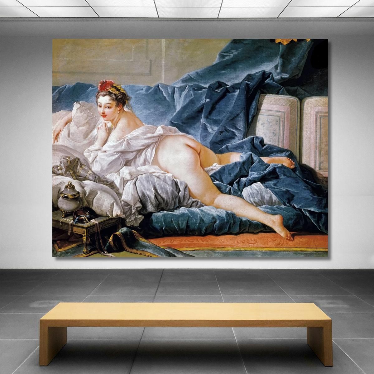 Brown Odalisque François Boucher fbc19 canvas print 