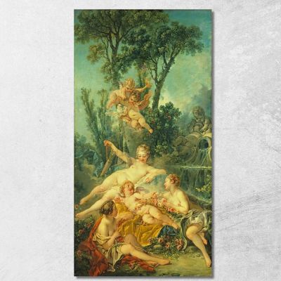 Cupid A Captive François Boucher fbc21 canvas print 