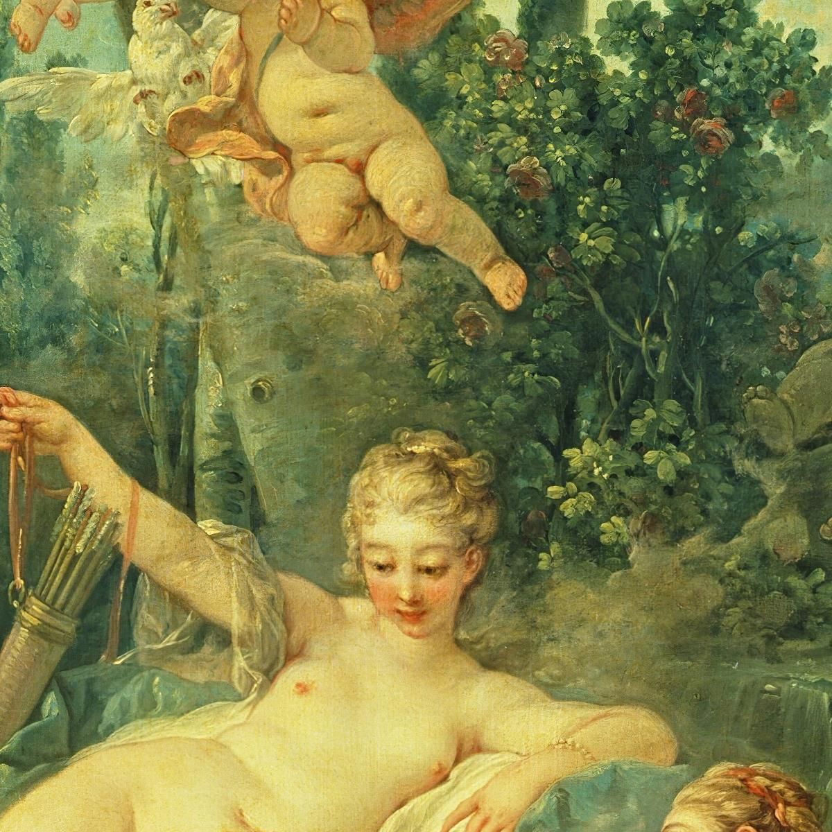 Cupid A Captive François Boucher fbc21 canvas print