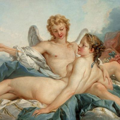 Cupid Wounding Psyche François Boucher fbc22 canvas print