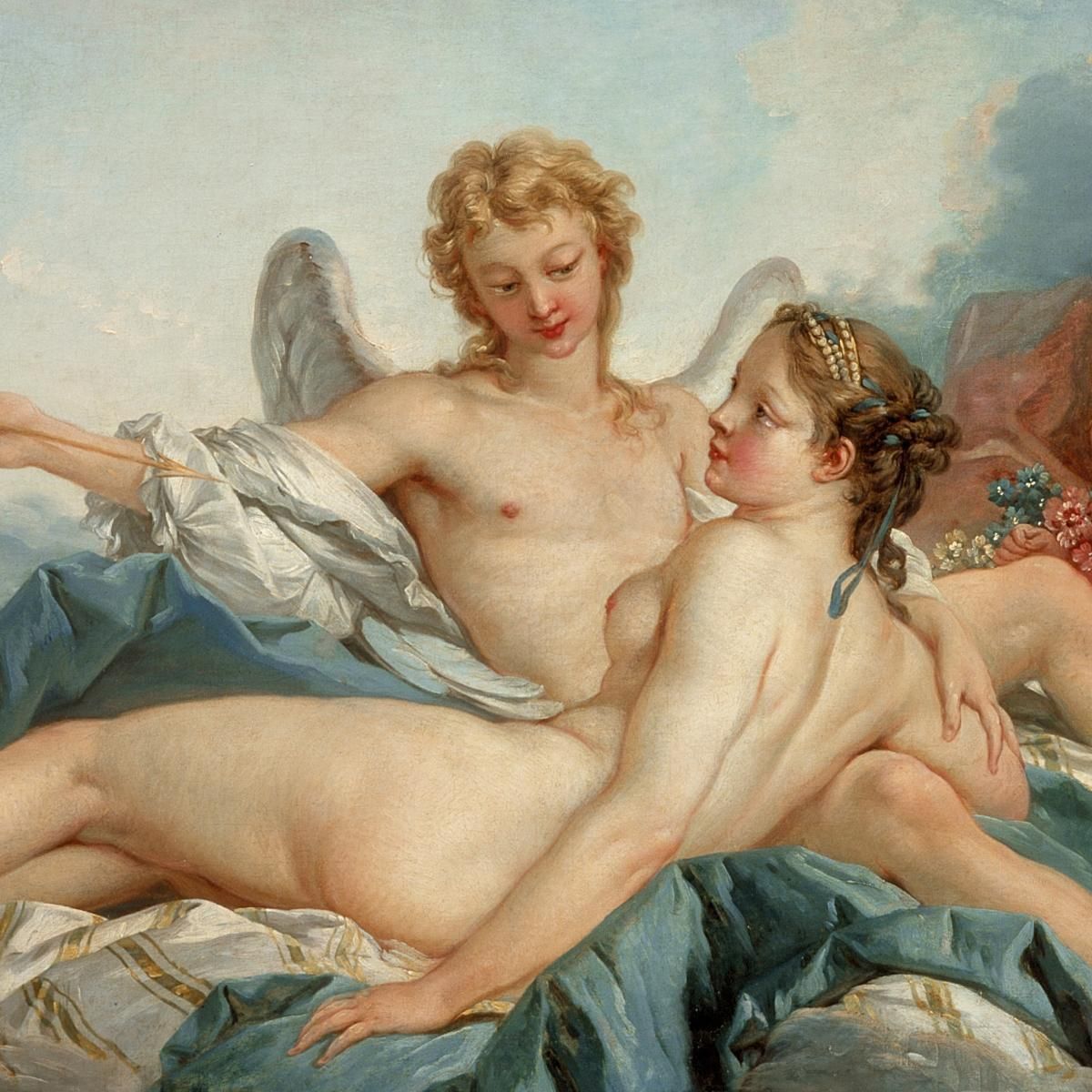 Cupid Wounding Psyche François Boucher fbc22 canvas print