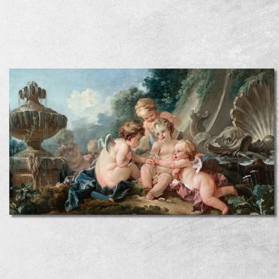 Cupids In Conspiracy François Boucher fbc23 canvas print 