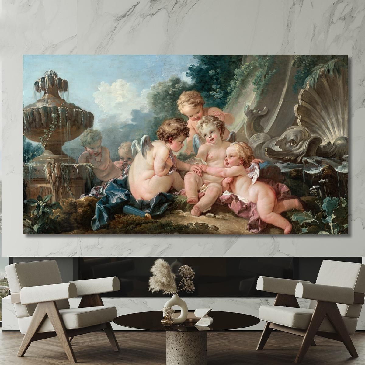 Cupids In Conspiracy François Boucher fbc23 canvas print 