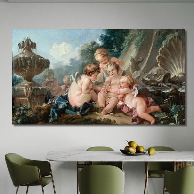 Cupids In Conspiracy François Boucher fbc23 canvas print 