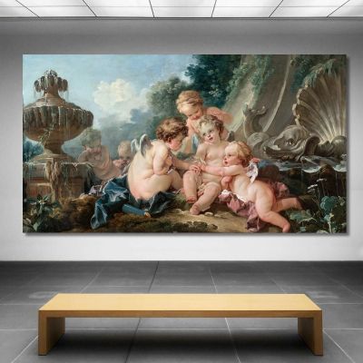 Cupids In Conspiracy François Boucher fbc23 canvas print 