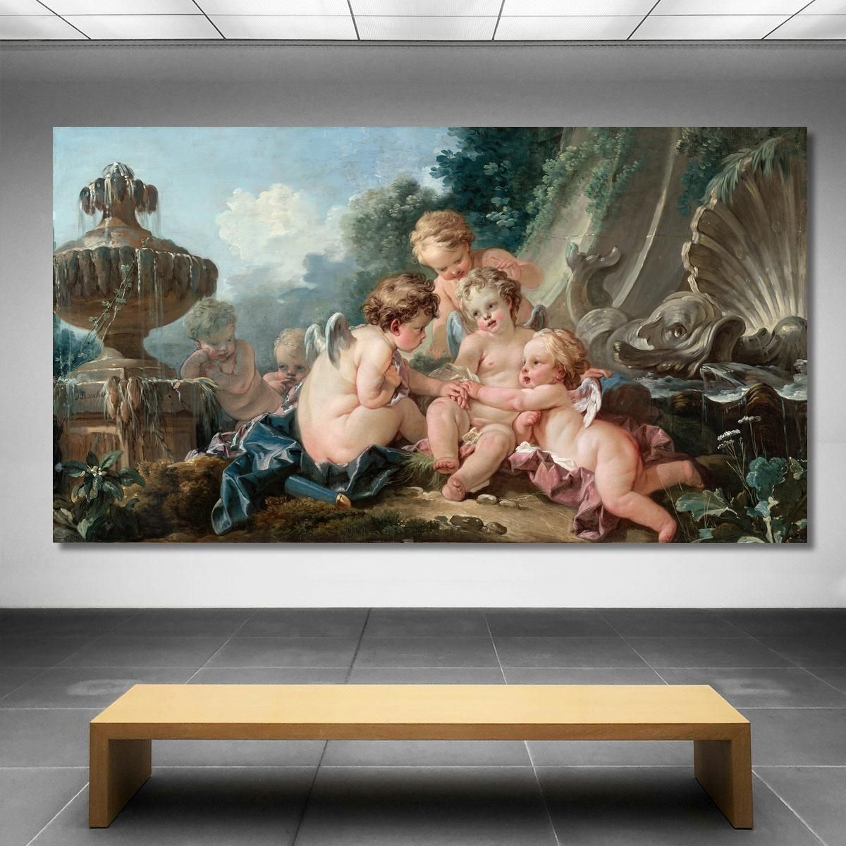 Cupids In Conspiracy François Boucher fbc23 canvas print 