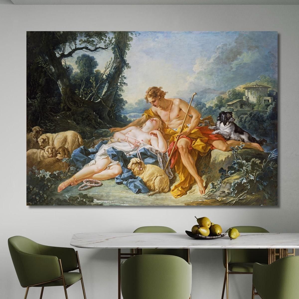 Daphnis And Chloe François Boucher fbc26 canvas print 