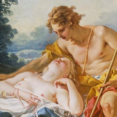 Daphnis And Chloe François Boucher fbc26 canvas print