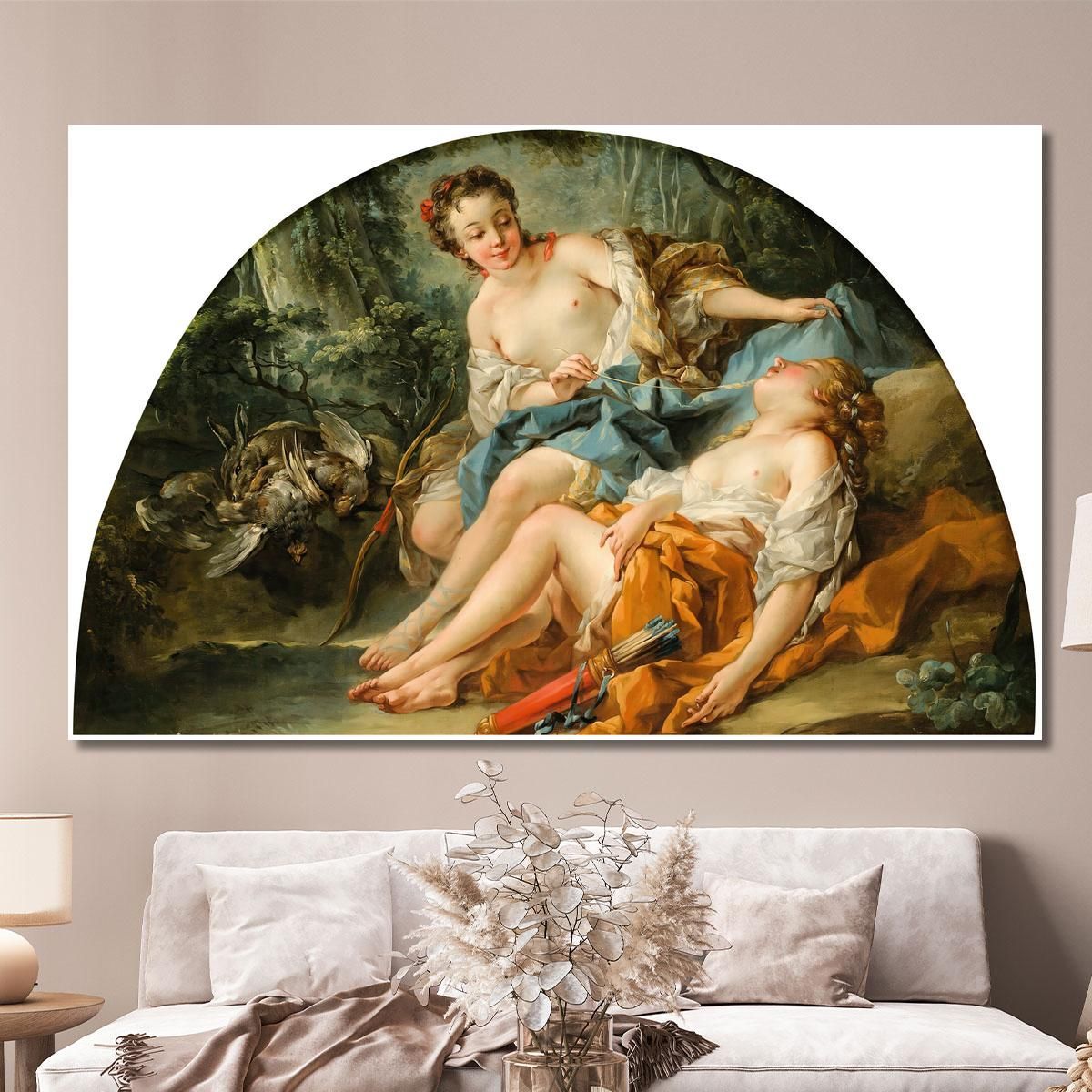 Hunting Nymphs François Boucher fbc34 canvas print 