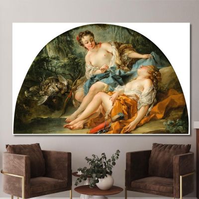 Hunting Nymphs François Boucher fbc34 canvas print 