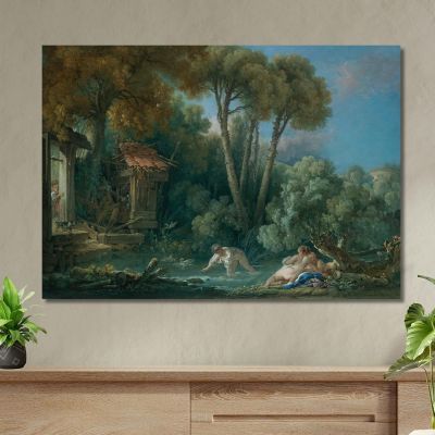 Swimmers François Boucher fbc45 canvas print 