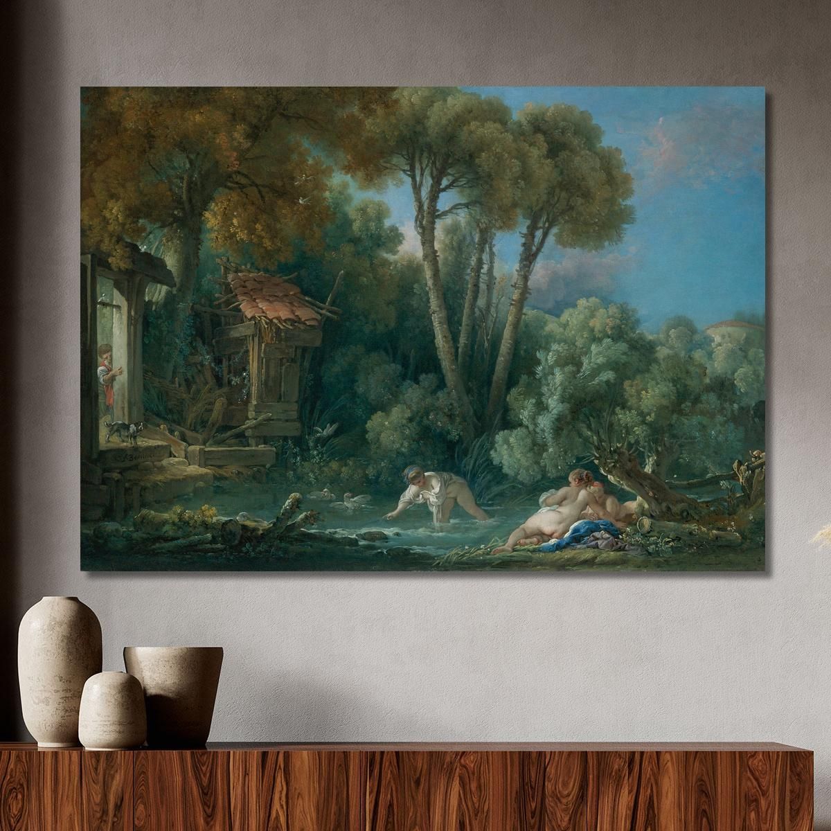 Swimmers François Boucher fbc45 canvas print 