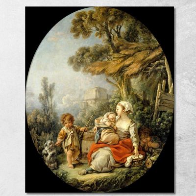 The Happy Mother François Boucher fbc50 canvas print 