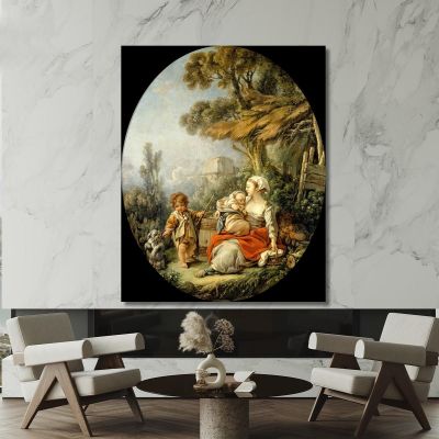 The Happy Mother François Boucher fbc50 canvas print 