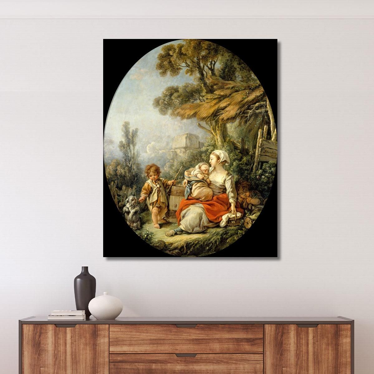 The Happy Mother François Boucher fbc50 canvas print 