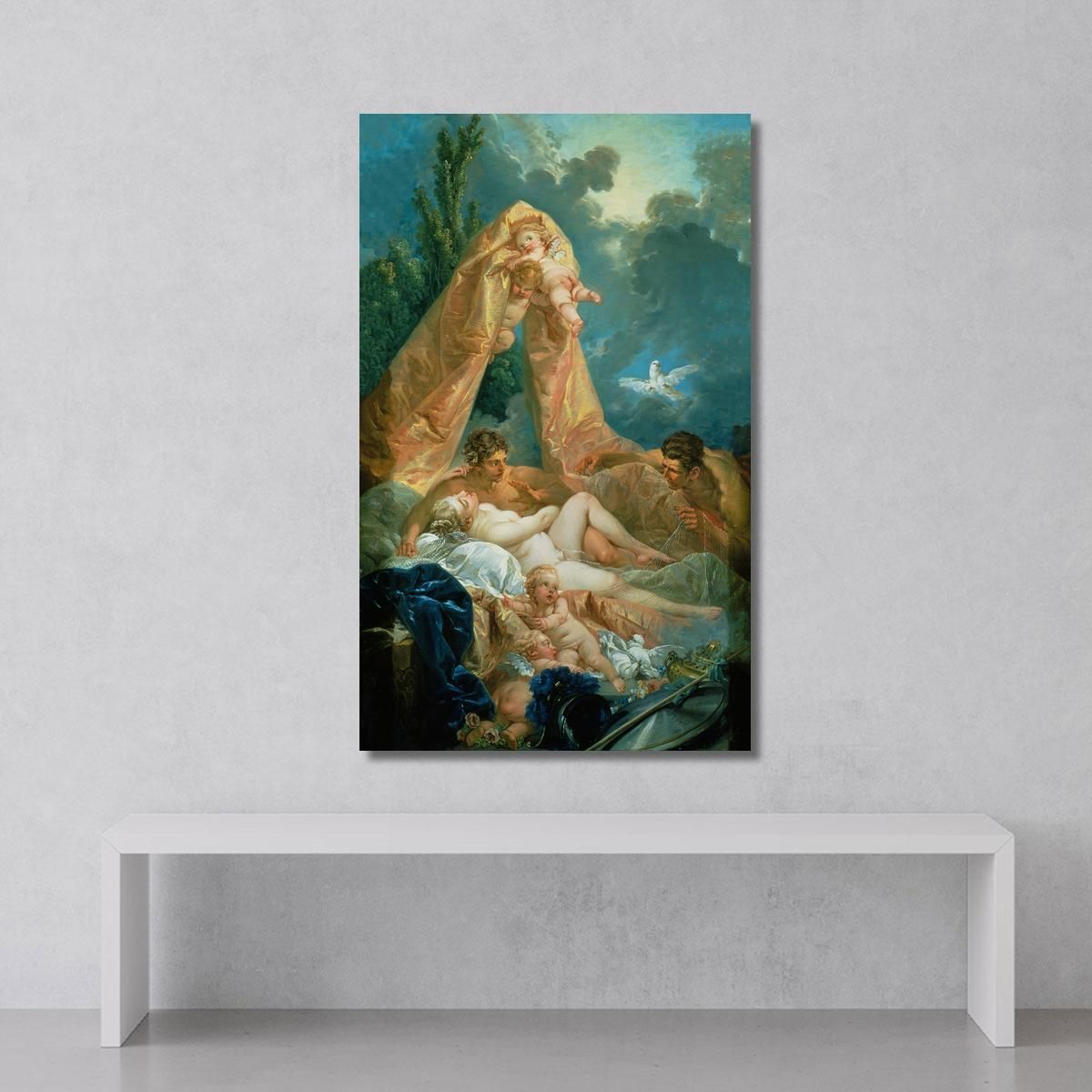 Mars And Venus Surprised By Vulcan François Boucher fbc55 canvas print 