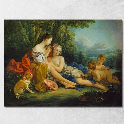 Pastoral Make-Up François Boucher fbc62 canvas print 