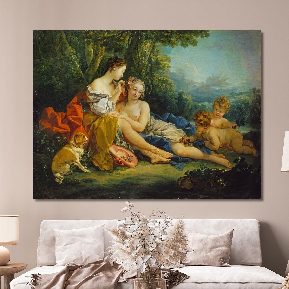 Pastoral Make-Up François Boucher fbc62 canvas print 