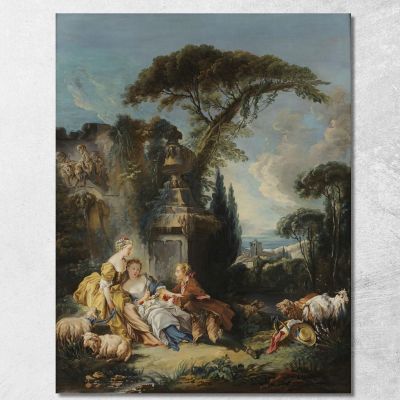 Pastoral Scene 2 François Boucher fbc63 canvas print 