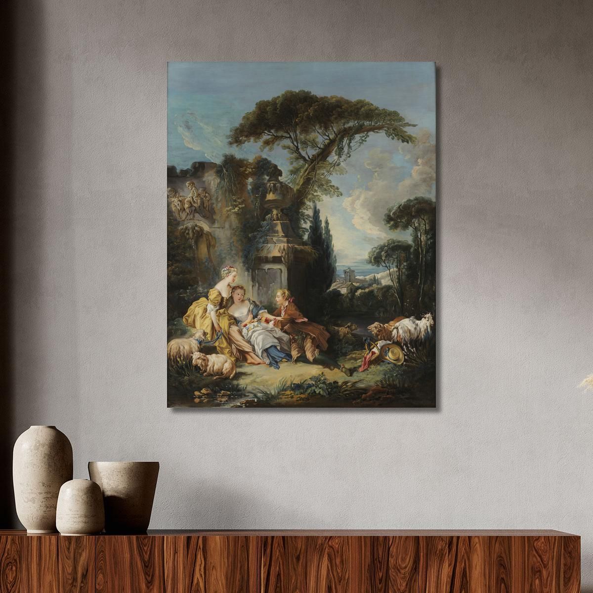 Pastoral Scene 2 François Boucher fbc63 canvas print 