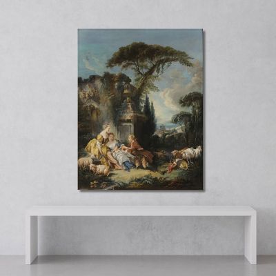 Pastoral Scene 2 François Boucher fbc63 canvas print 