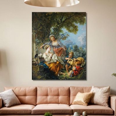 Pastoral Scene François Boucher fbc64 canvas print 