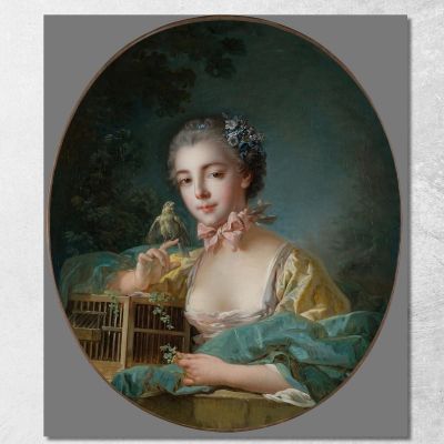 Presumed Portrait Of Marie-Emilie Baudouin Daughter Of The Painter François Boucher fbc69 canvas print 