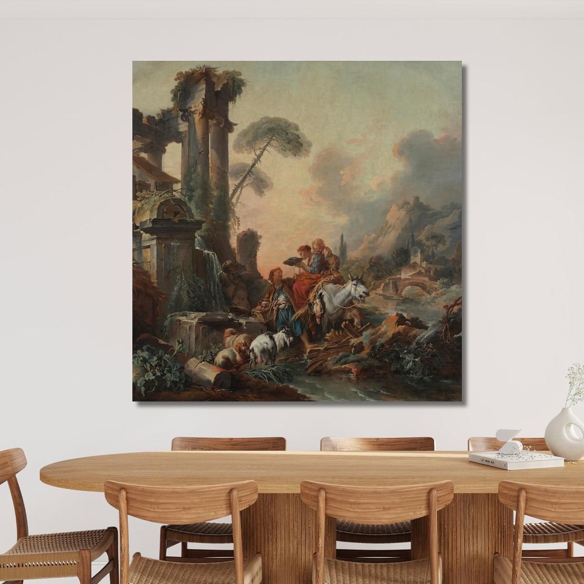 Rest At The Well François Boucher fbc73 canvas print 