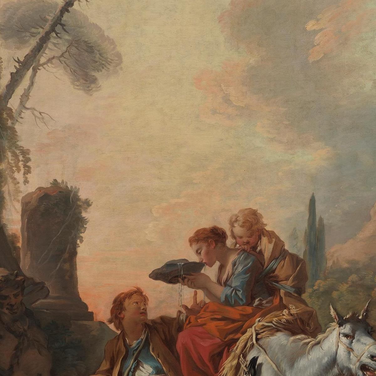 Rest At The Well François Boucher fbc73 canvas print