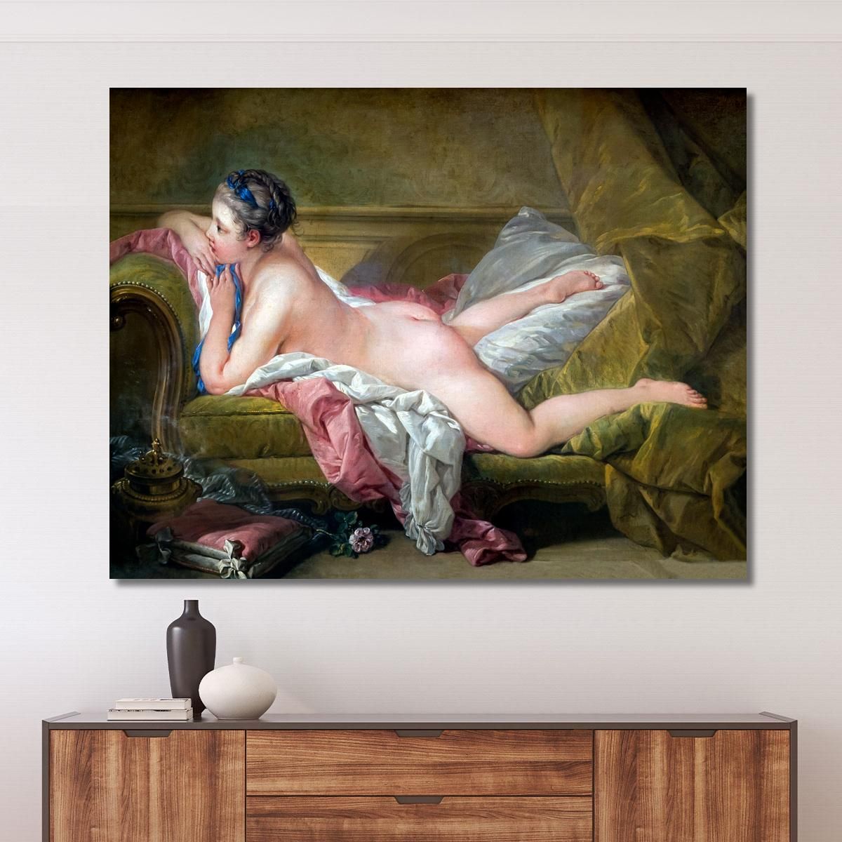 Resting Maiden François Boucher fbc74 canvas print 