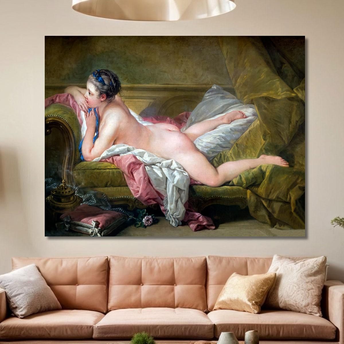 Resting Maiden François Boucher fbc74 canvas print 