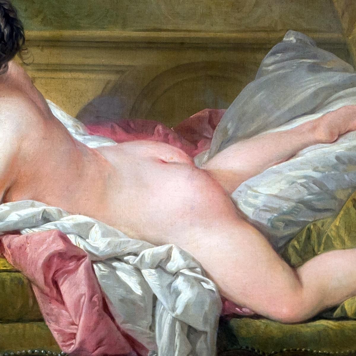 Resting Maiden François Boucher fbc74 canvas print