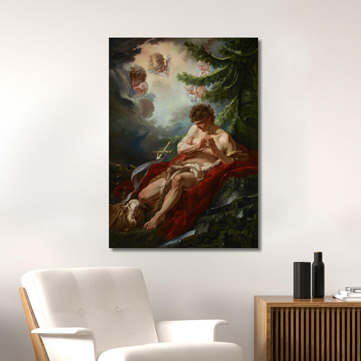 Saint John The Baptist François Boucher fbc75 canvas print 