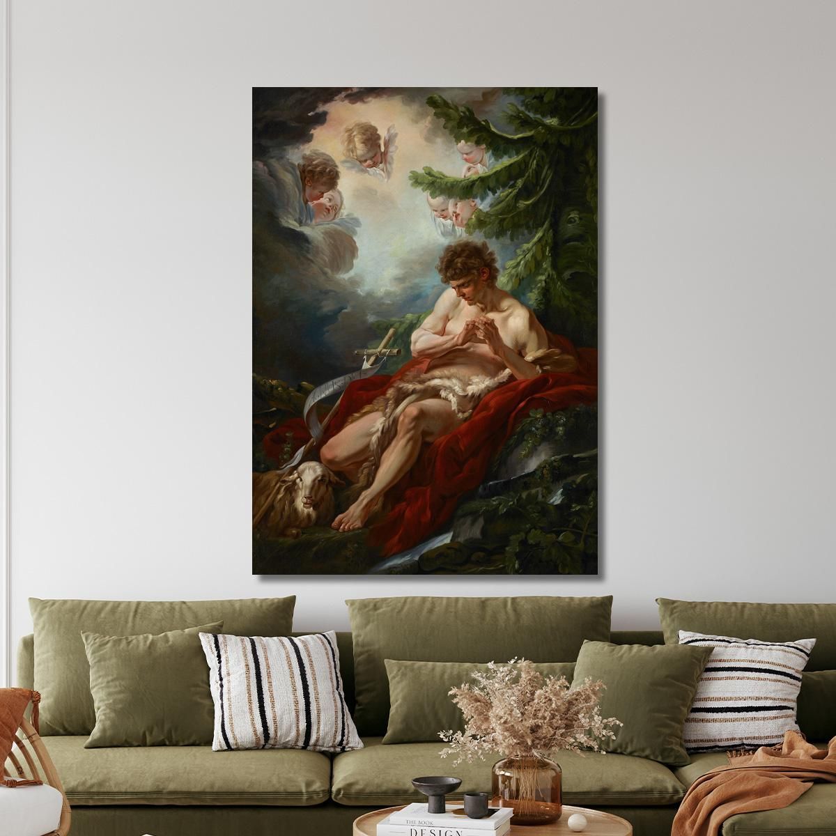 Saint John The Baptist François Boucher fbc75 canvas print 