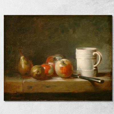 Still Life With A White Mug François Boucher fbc79 canvas print 