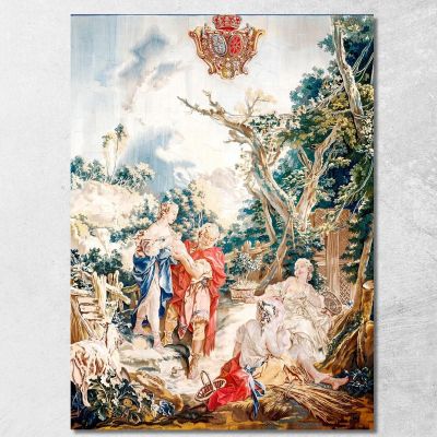 Tapestry Psyche At The Basketmakers François Boucher fbc81 canvas print 
