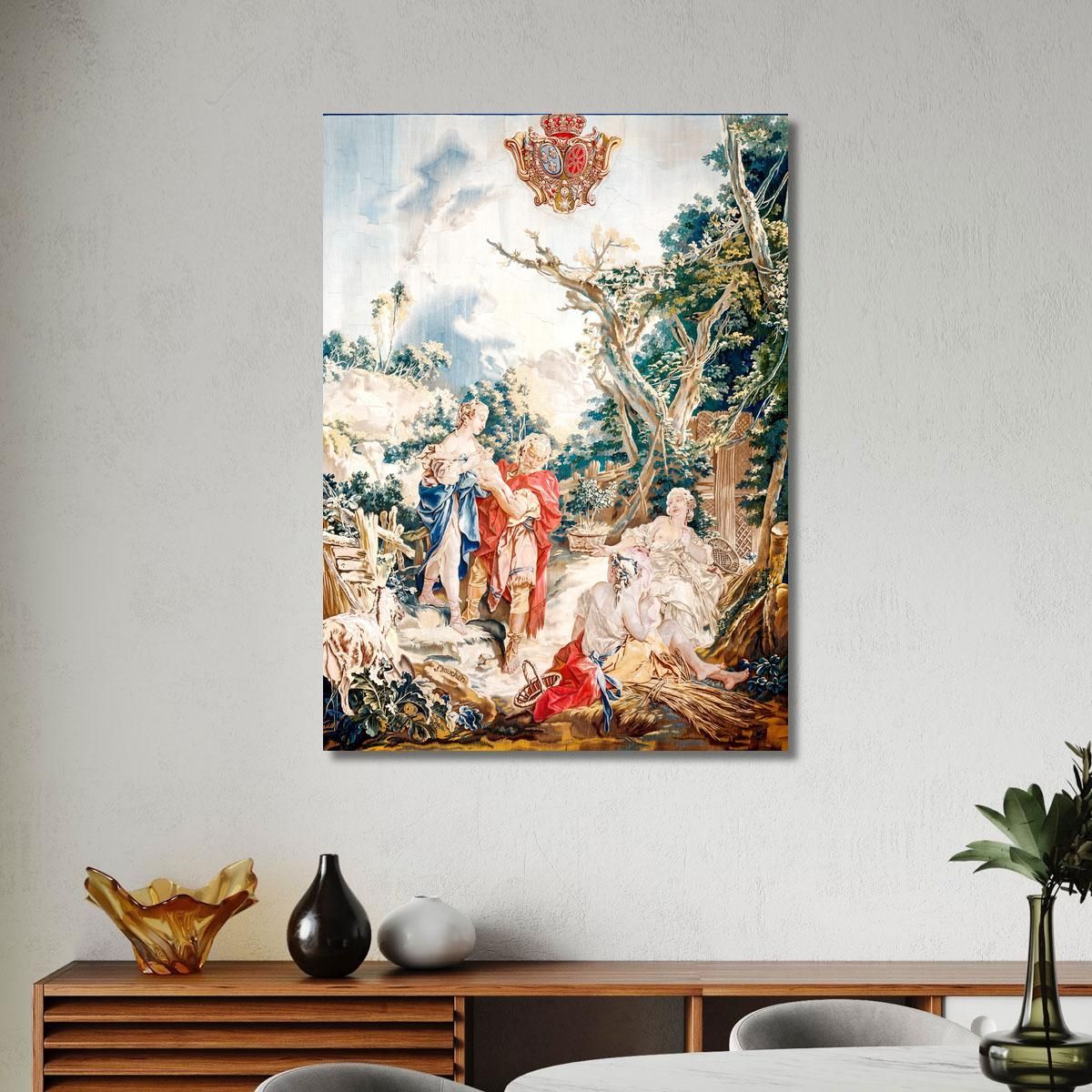 Tapestry Psyche At The Basketmakers François Boucher fbc81 canvas print 