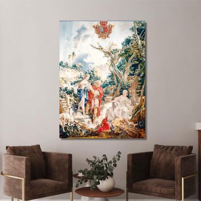 Tapestry Psyche At The Basketmakers François Boucher fbc81 canvas print 