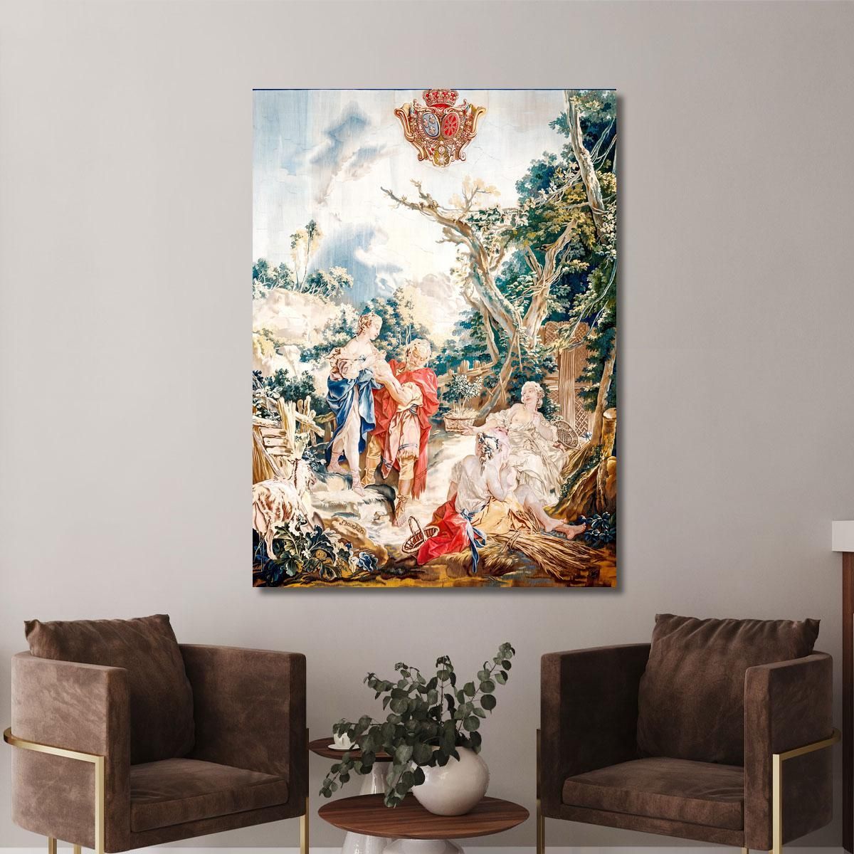 Tapestry Psyche At The Basketmakers François Boucher fbc81 canvas print 