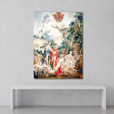 Tapestry Psyche At The Basketmakers François Boucher fbc81 canvas print 