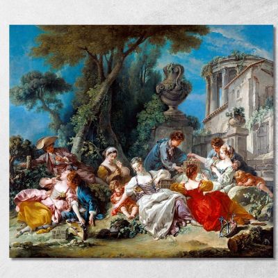 The Bird Catchers François Boucher fbc85 canvas print 