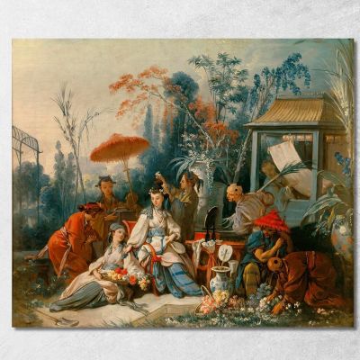 The Chinese Garden François Boucher fbc89 canvas print 