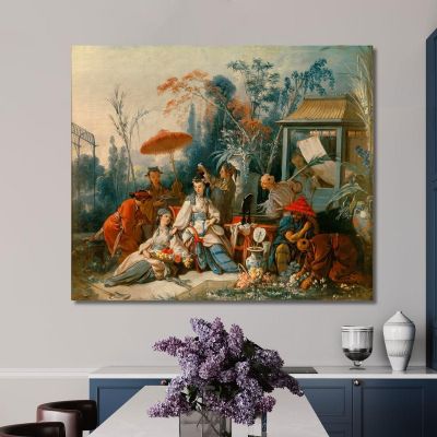 The Chinese Garden François Boucher fbc89 canvas print 