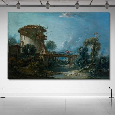 The Dovecote François Boucher fbc91 canvas print 