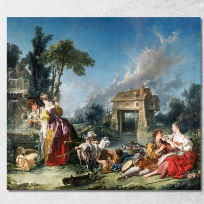 The Fountain Of Love François Boucher fbc92 canvas print 