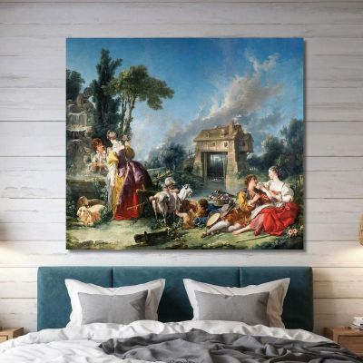 The Fountain Of Love François Boucher fbc92 canvas print 