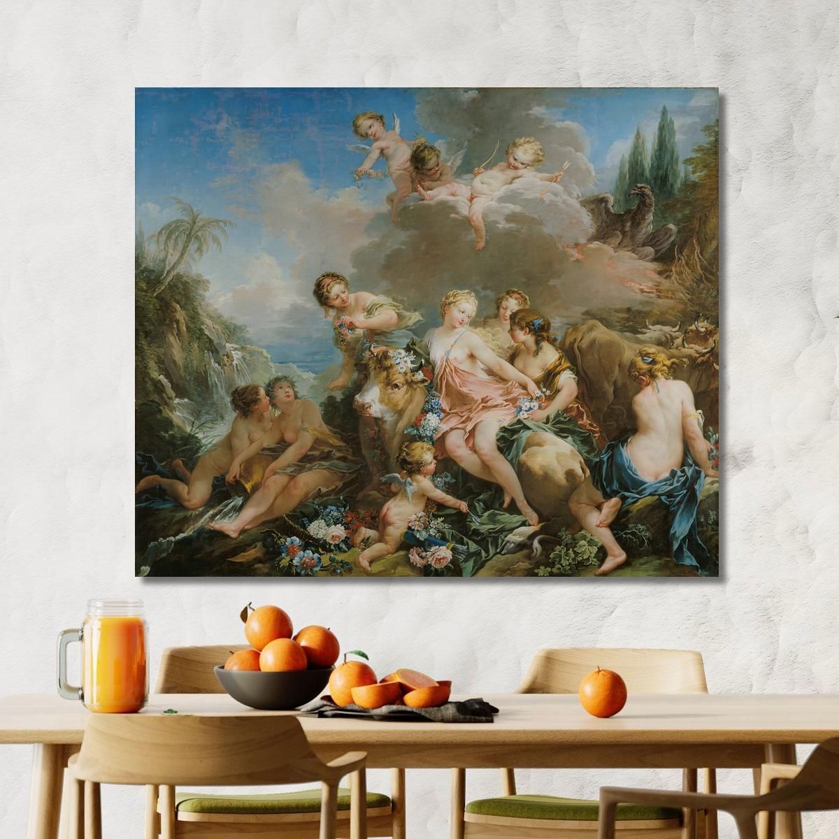 The Rape Of Europa François Boucher fbc97 canvas print 